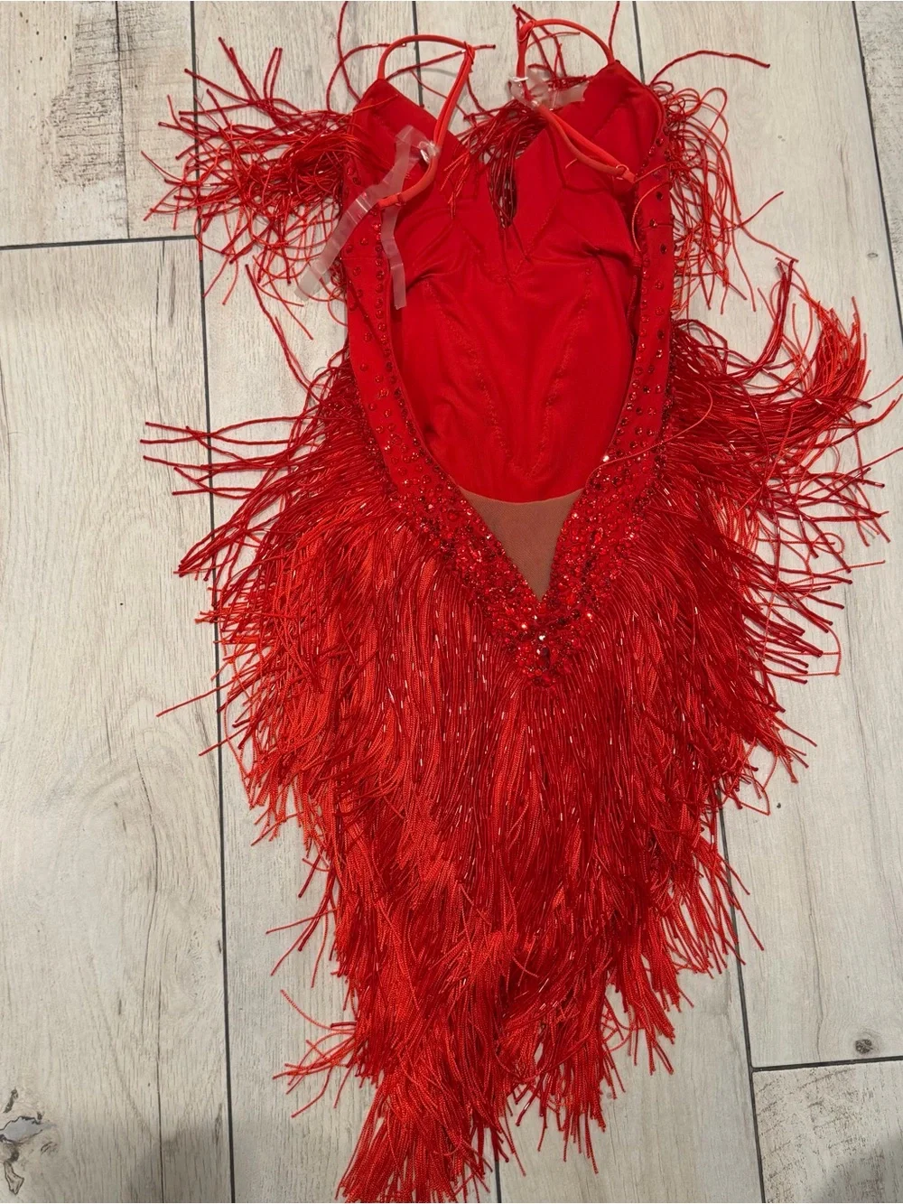 Custom Ballroom Red Dress Size 12
